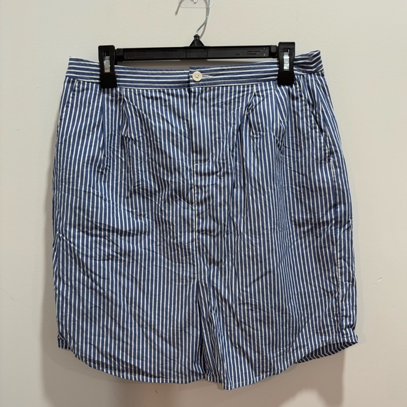 Banana Republic Dresses & Skirts - 💙Banana Republic Blue & White Striped Pleated Pencil Skirt Size 8💙